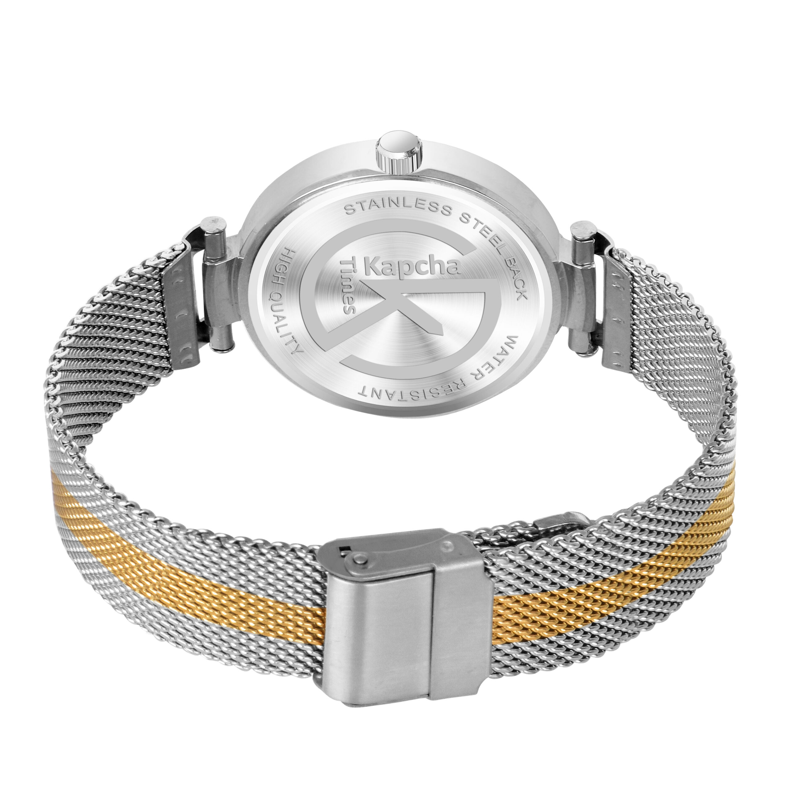 KAPCHA Women's Analogue Watch with Sleek Design Gift Bracelet, Reliable Quartz Movement. - Image 5