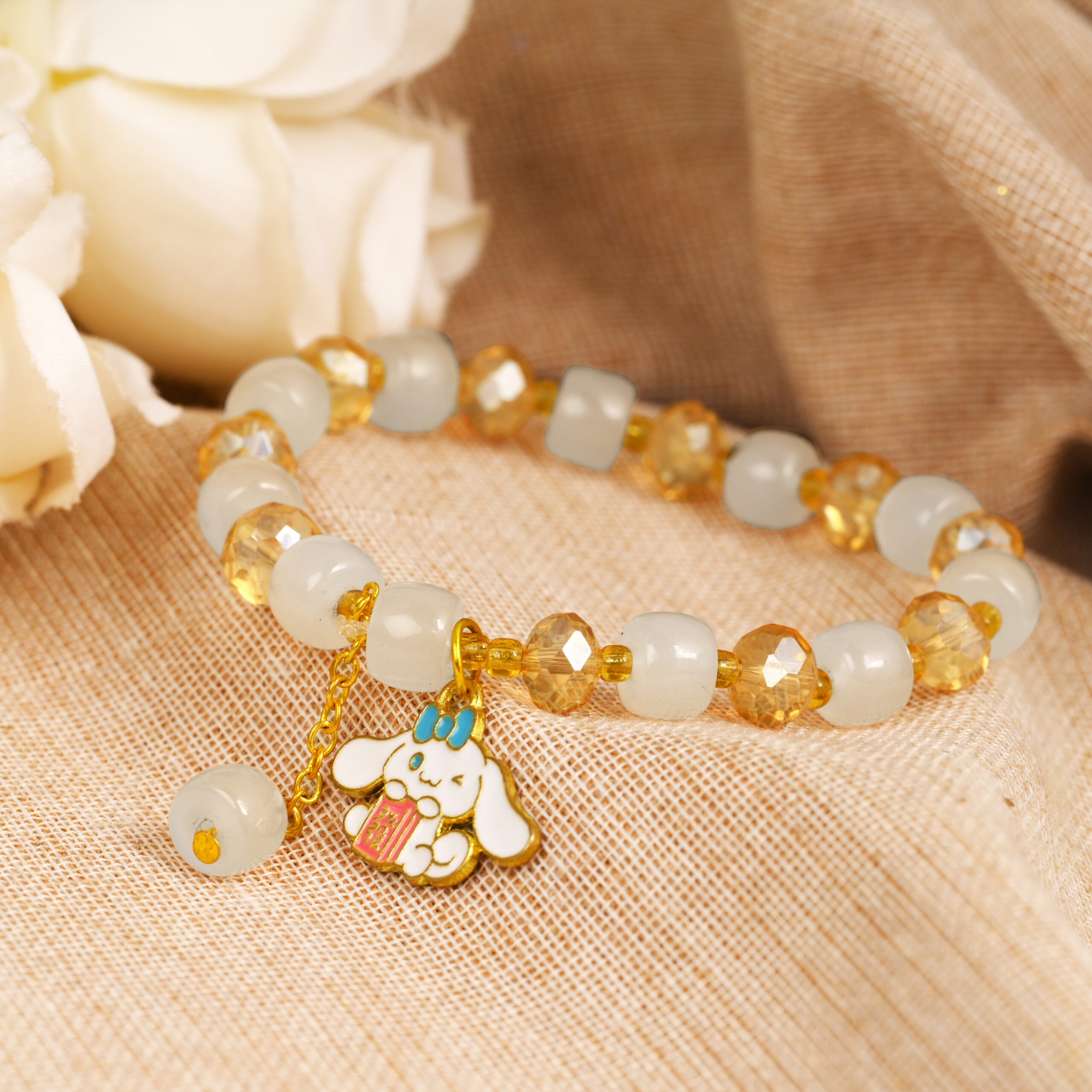 KAPCHA Pack of 2 Stylish Women's Chain Strap with Charm Bracelet, Round Dial Shape, Quartz Movement - Image 2