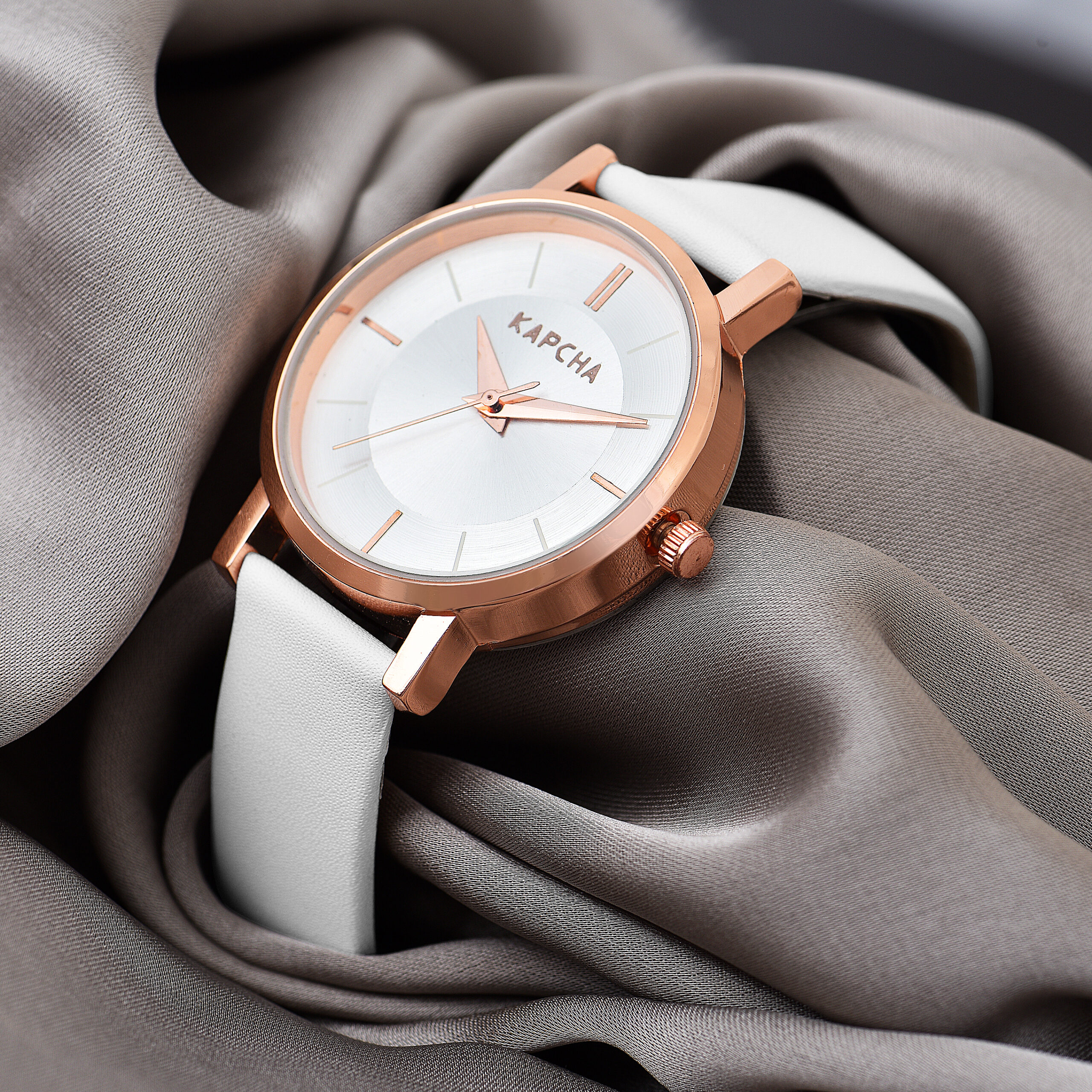 KAPCHA Versatile Stylish Analogue Leather Strap Watch with Gift Bracelet for Women Or Girls, Quartz Movement. - Image 4