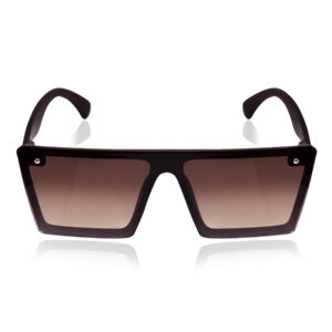 KAPCHA Square Oversized Sunglasses For Men, Brown Frame, UV Protected Lens