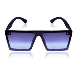 KAPCHA Square Oversized Sunglasses For Men, Blue Gradiant Lens