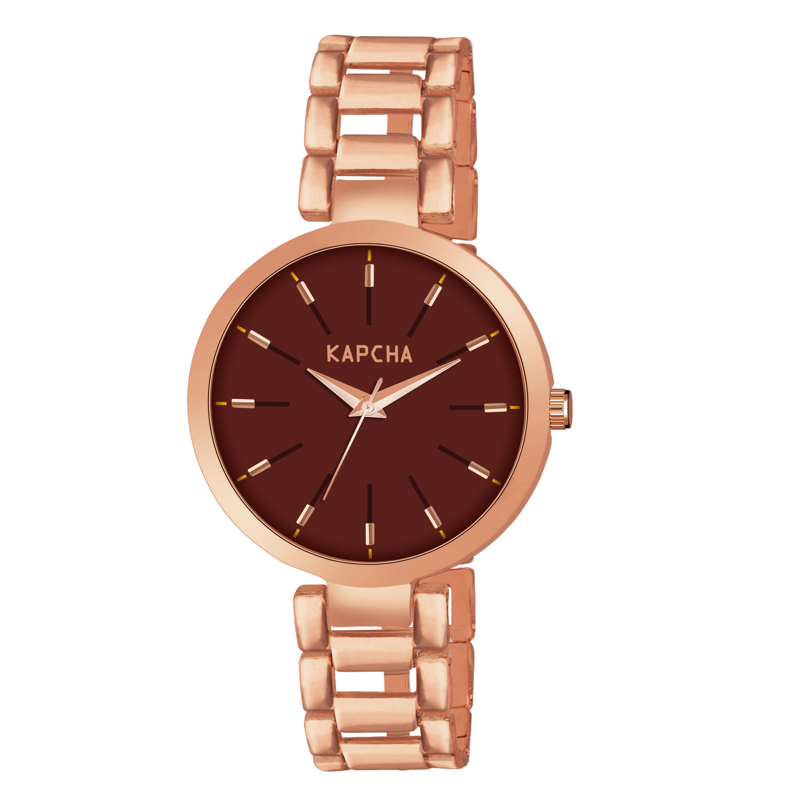 KAPCHA Versatile Stylish Women's Mesh Strap Watch with Rose Gold Floral Gifting Bracelet, Round Dial Shape, Quartz Movement - Image 2