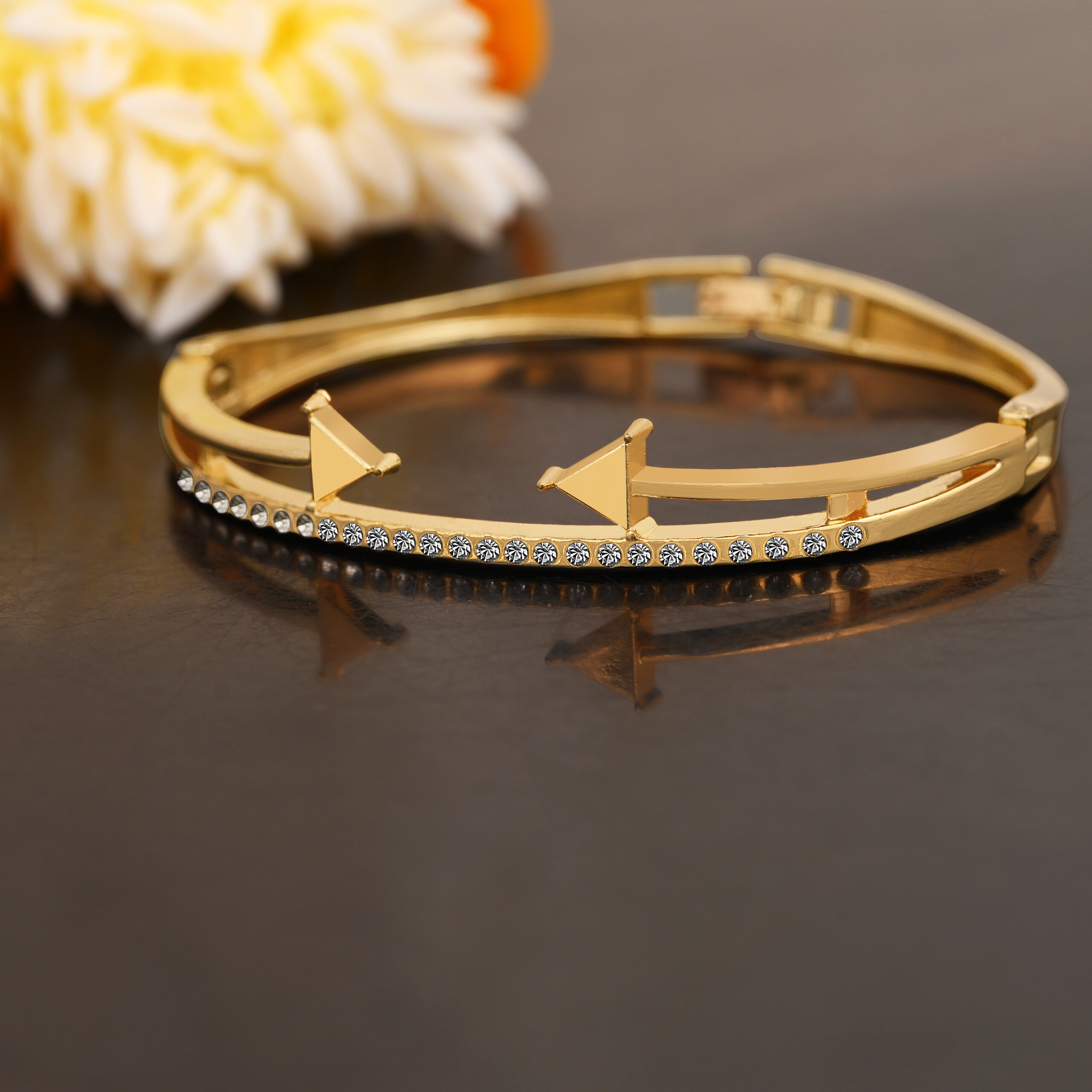 KAPCHA Chic Women's Chain Strap Watch with Golden Stone Charm Bracelet, Round Dial Shape, Quartz Movement - Image 7