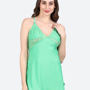 KAPCHA Women's Sheer Nightwear Lingerie, Green, Honeymoon Special