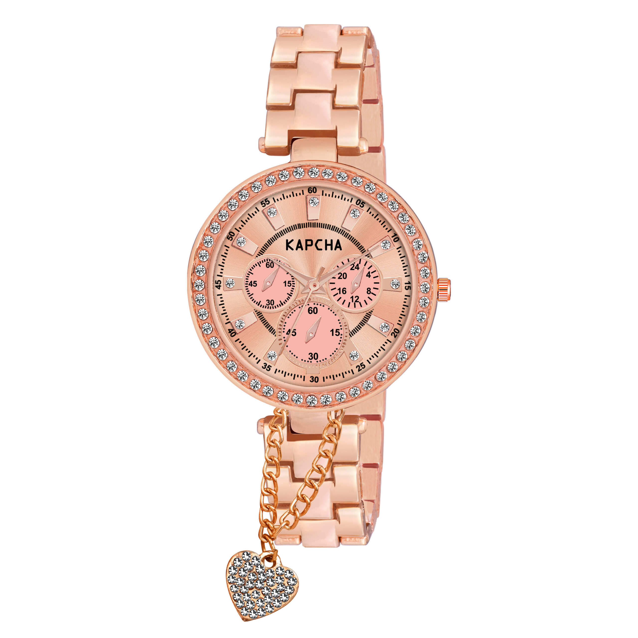 KAPCHA Women's Mesh Strap Watch with Rose Gold Floral Gifting Bracelet, Quartz Movement Adjustable Strap for Casual and Formal Wear - Image 3