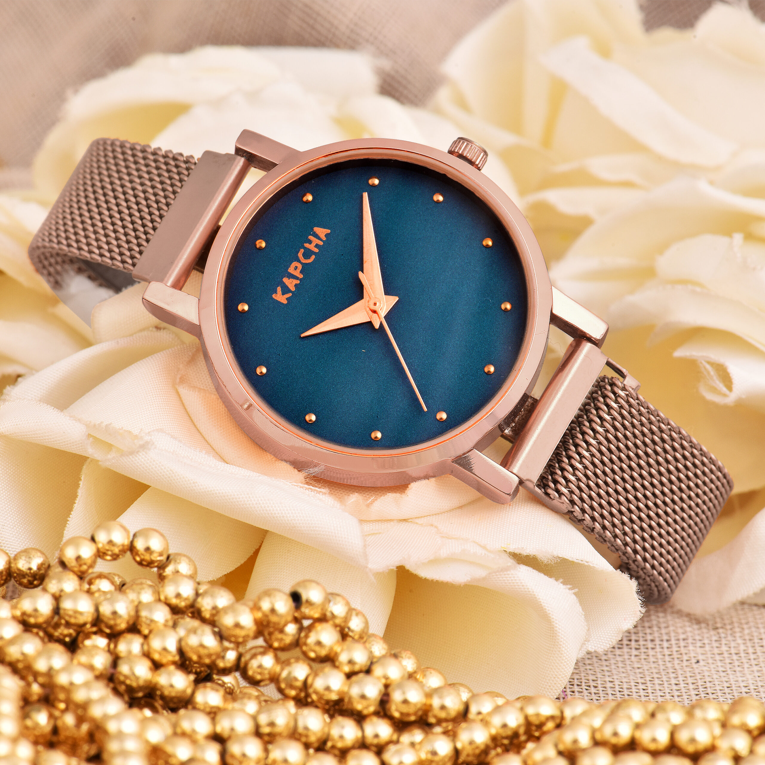 KAPCHA Stylish Analog Watch with Charm Bracelet Combo | Set of 2 | Designer Ladies Gift Box | Quartz Movement, Adjustable Fit - Image 4